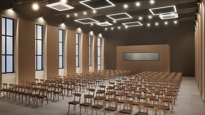 render educational hall,events venue interior design,indoor space,classroom cgi
