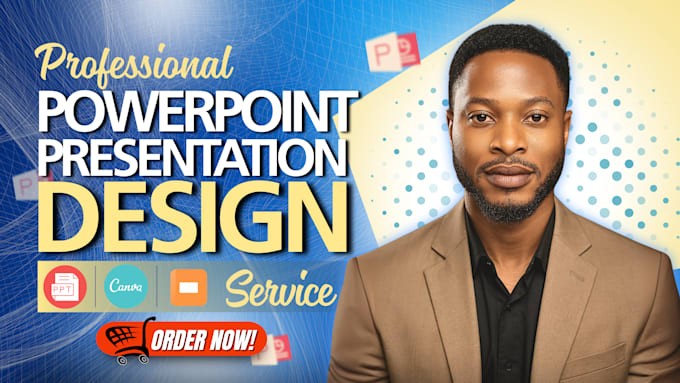 create powerpoint presentation or investor pitch deck design