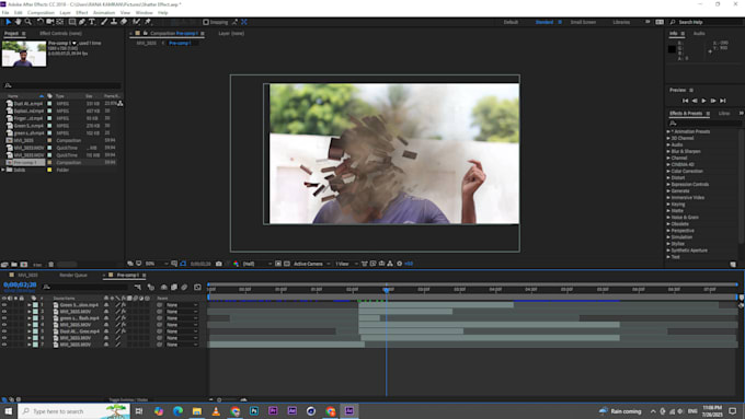 do visual effects and vfx compositing in after effects