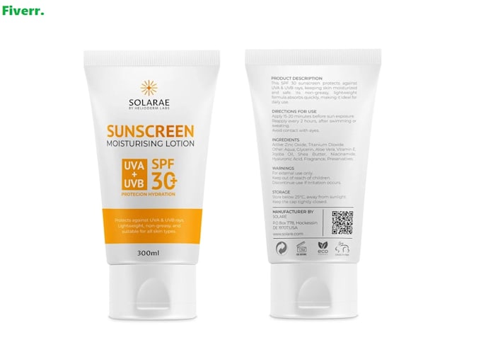 design minimalist cosmetic and supplement label packaging