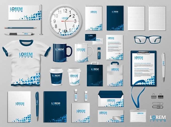 desing professional brand identity mockups, stationary items
