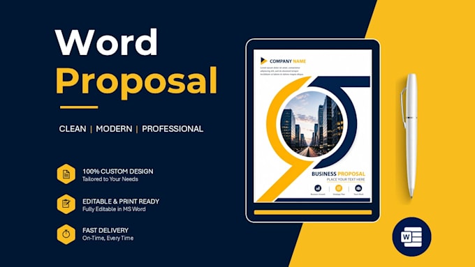 create editable word proposal template for your business