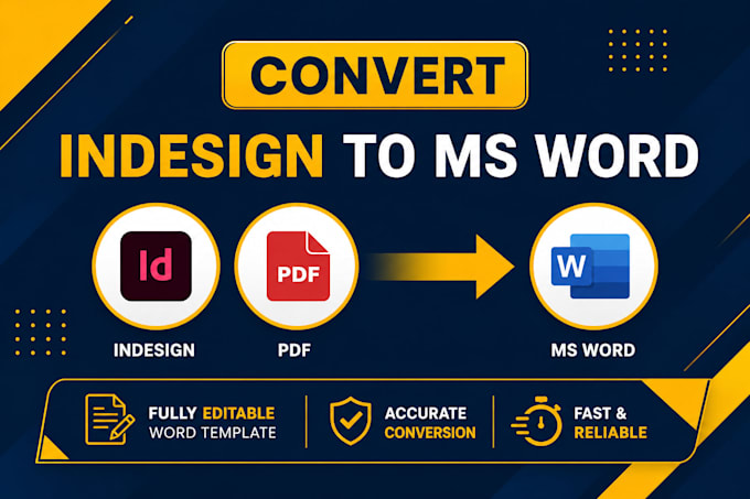 convert pdf, indesign to ms word