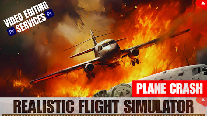 create realistic plane crash flight simulator videos for youtube