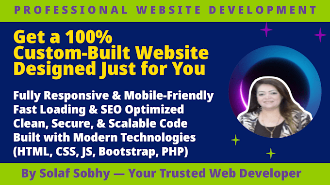 develop a custom SEO and ready responsive site