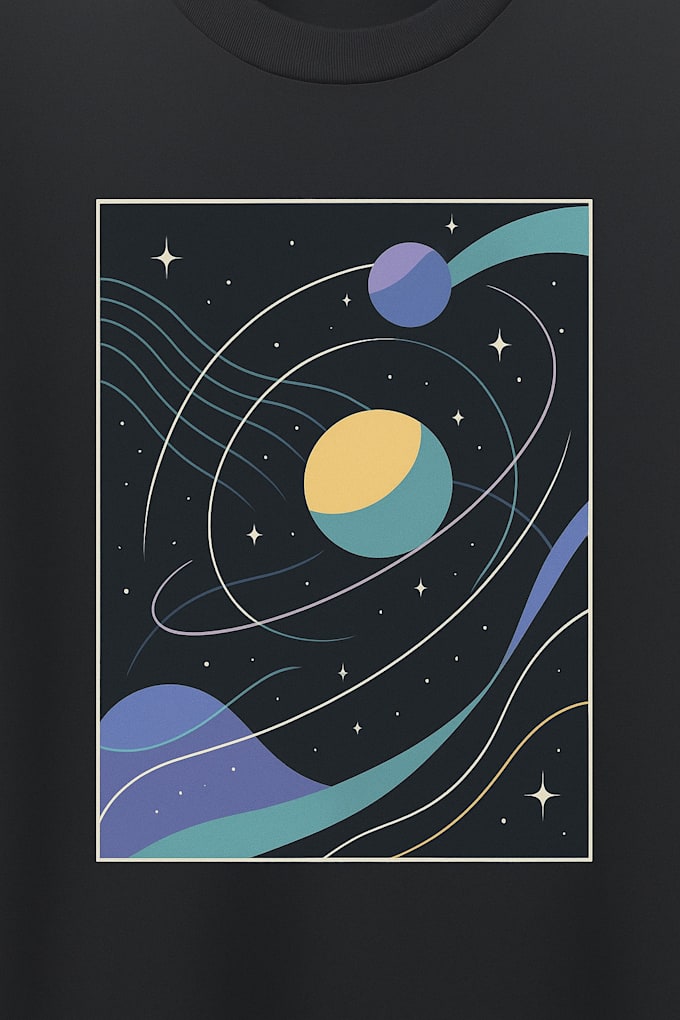 creat modern space and nature abstract art