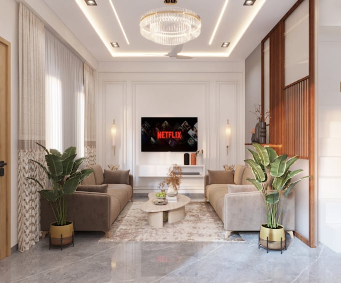 design realistic 3d interior space for your home