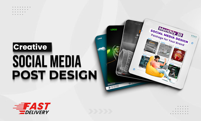 do attractive facebook ad design and instagram posts