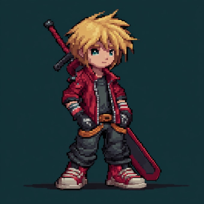 design a 2d pixel art character for your game