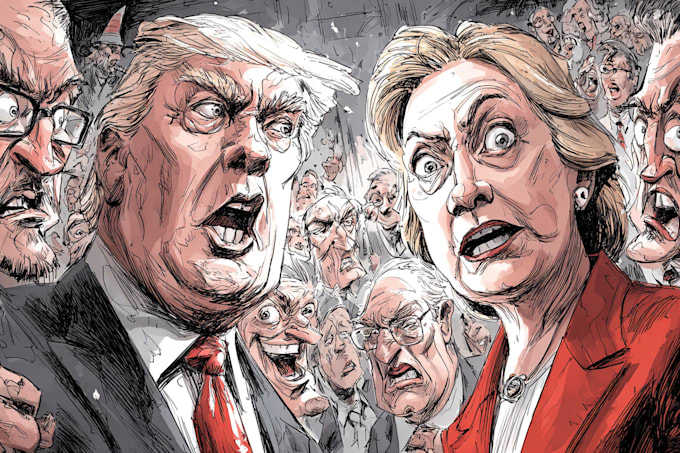create funny political cartoons