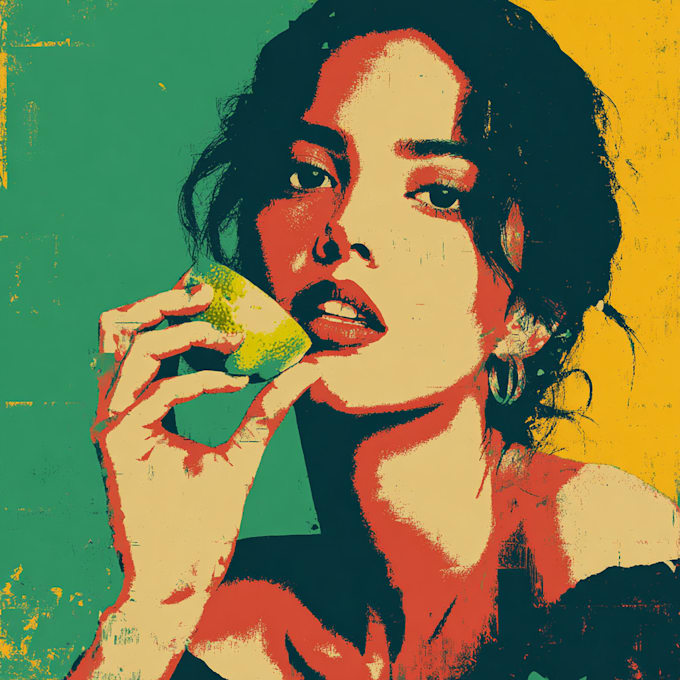 make a food pop art for you