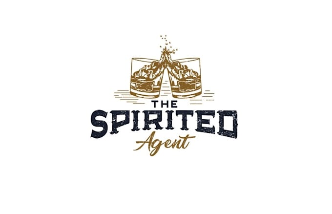design rustic bourbon insurance themed podcast logo