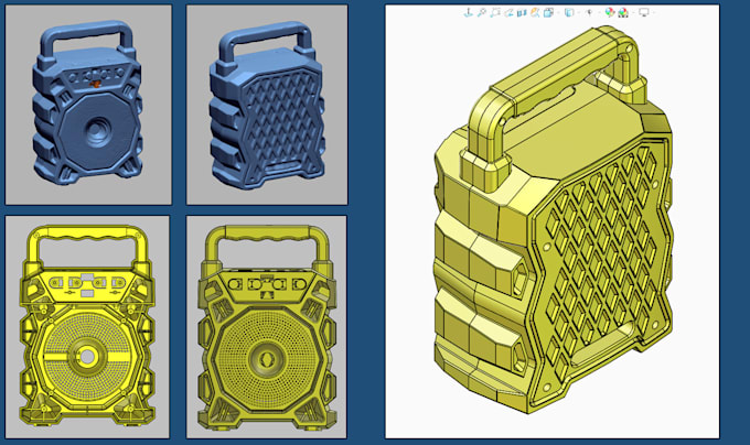 do reverse engineering from scan data to 3d cad model