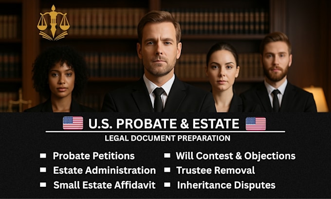 draft probate court documents as your paralegal for attorneys and pro se