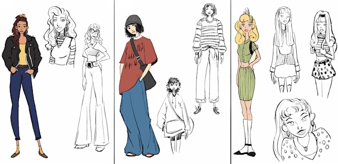 draw a character design for your project