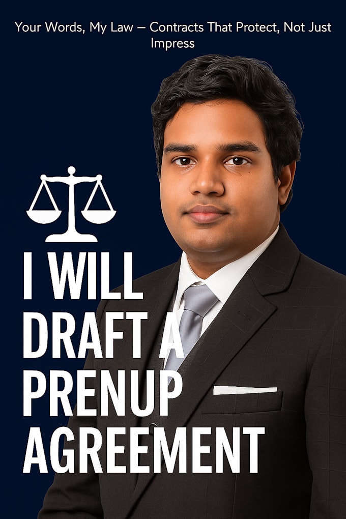 write a professional prenuptial agreement tailored to your needs