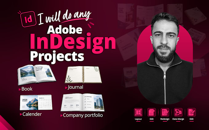 do any adobe indesign project for you