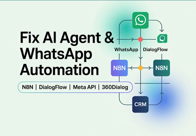 fix ai agent n8n automation n8n whatsapp chatbot meta ad cloud api 360dialogflow