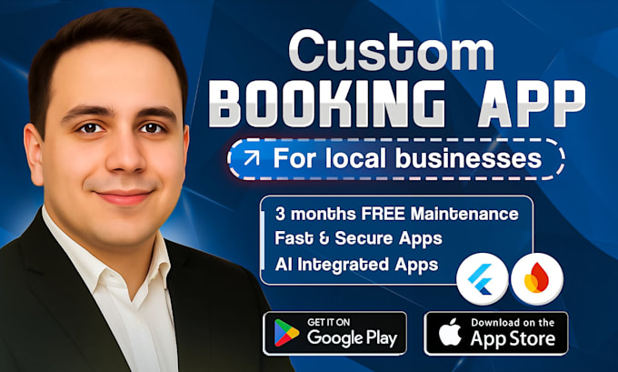 Provide mobile app development for booking apps salon clinic gym in 7