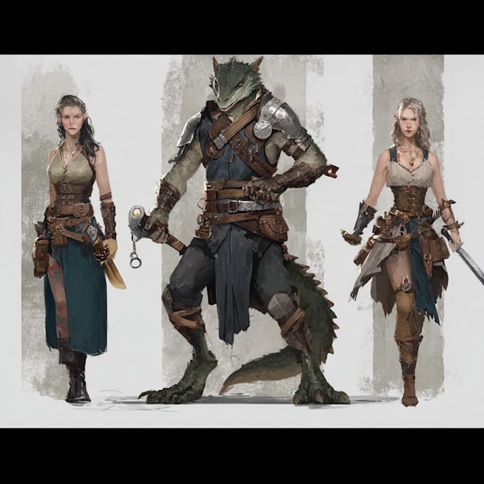 dnd character art and dnd character art