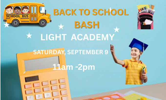 design school, summer camp, educational flyer grab attention