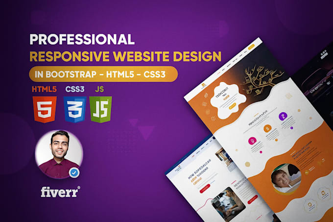 create a responsive HTML5 website using bootstrap and jquery