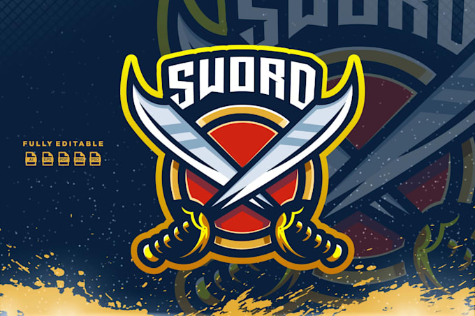 do design a sharp and courageous sword logo for your brand or team