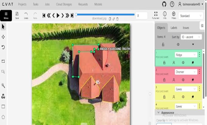 annotate images with bounding box, polygon and segmentation mask  for ai and ml