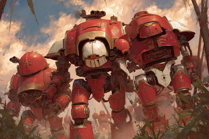 create a warhammer illustration