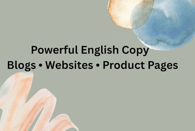 write professional SEO copywriting for blogs and websites