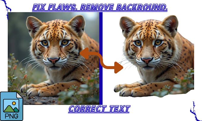 Not Fixed Text Fix flaws, remove backround, text correction in ai image by ...