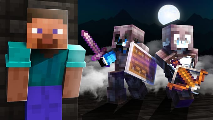 create professional minecraft smp thumbnails