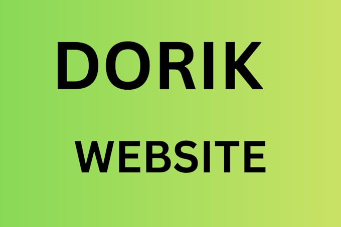 build a clean and responsive dorik website for your business