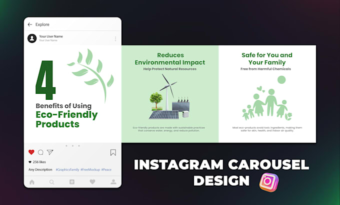 design fb and ig posts, carousel, ad creative, social posts