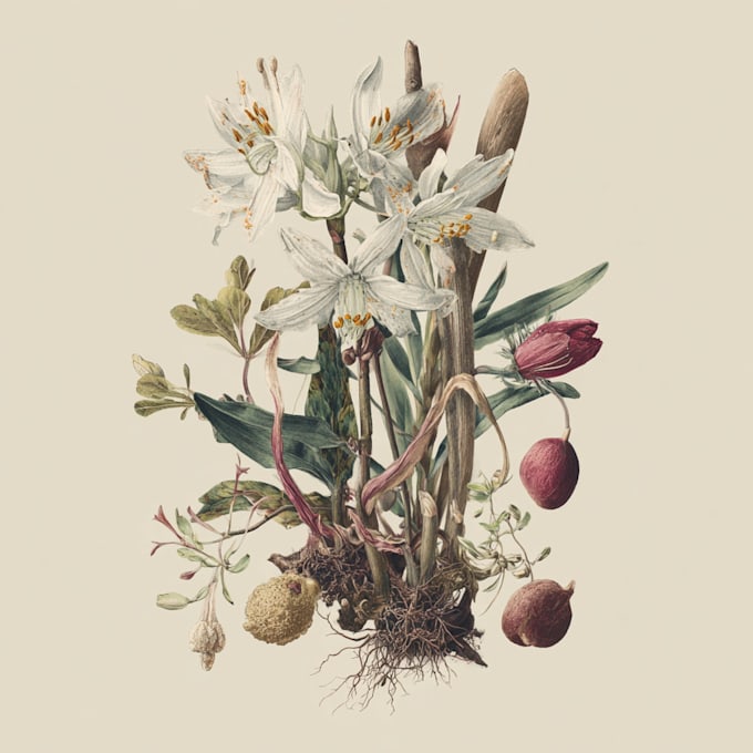 paint watercolour botanical illustrations