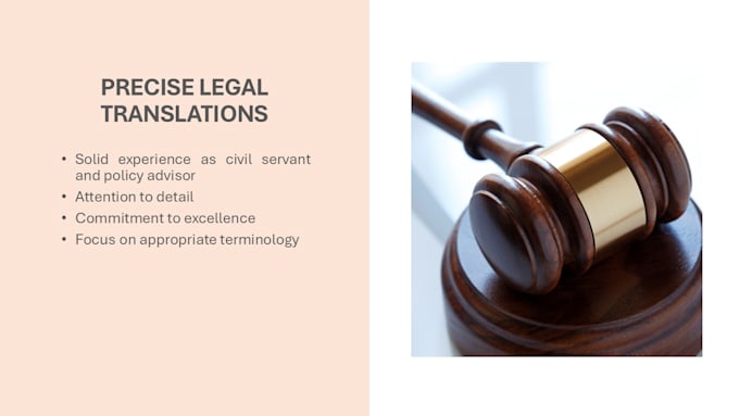 deliver precise legal translations