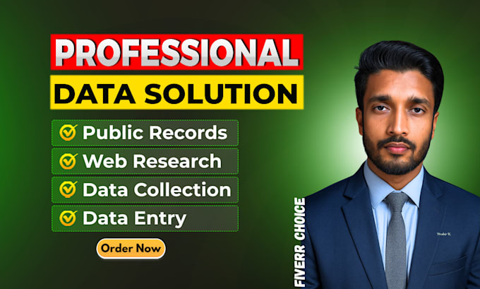 fastest data entry expert for public records, excel, typing and web research