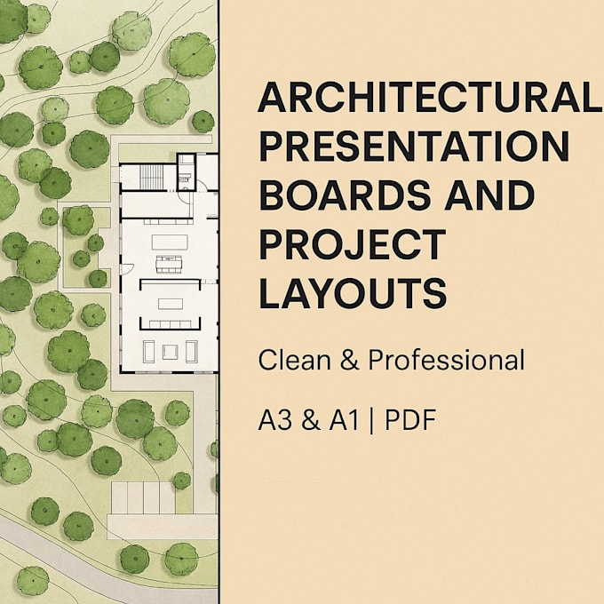 design architectural presentation boards and project layouts