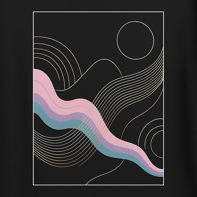 creat modern abstract wall art for digital download