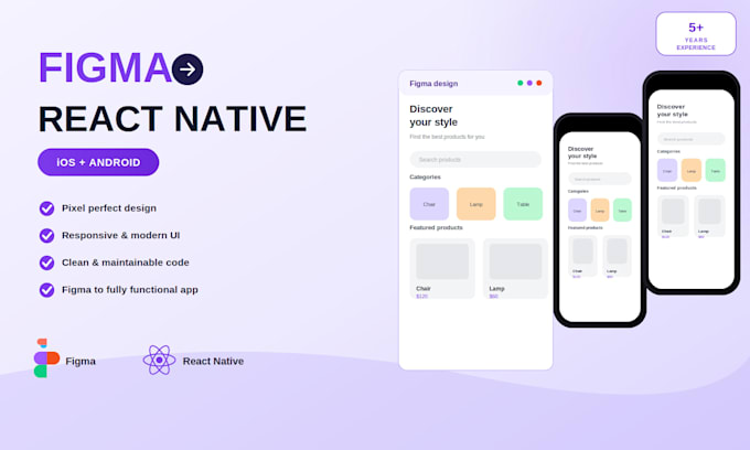 convert figma to react native app for ios and android
