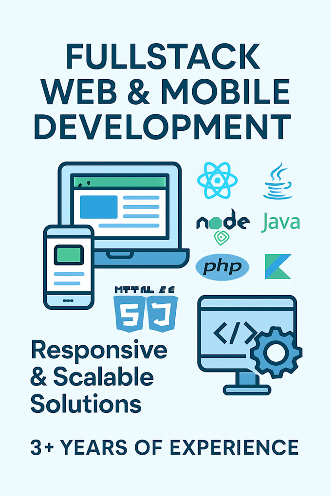 develop a responsive website or fullstack web app