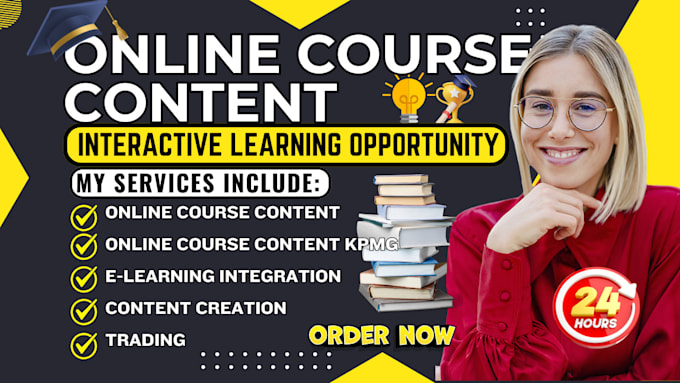 create online course content, content creation, course video, e learning course