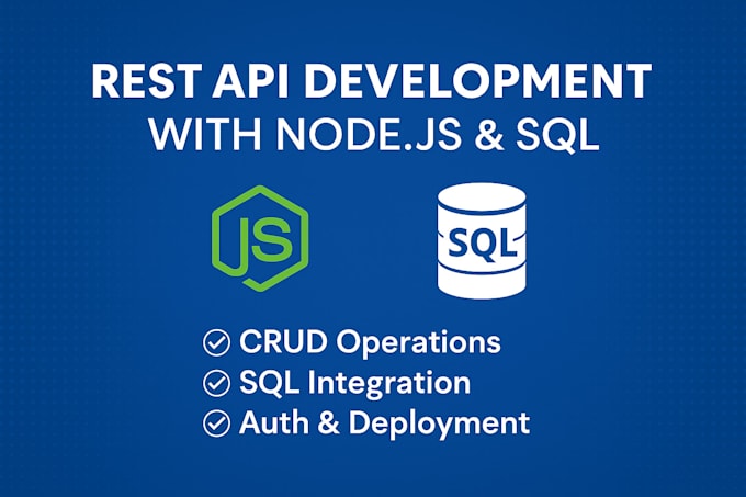 build a secure rest API using node js and sql