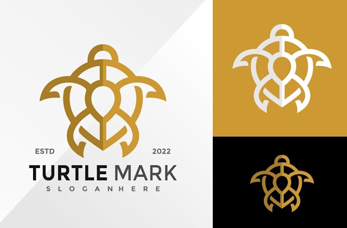 create a unique turtle and dog mascot logo