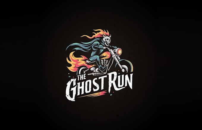 design wonderful ghost run logo