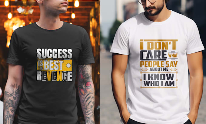 design awesome custom typographic t shirt