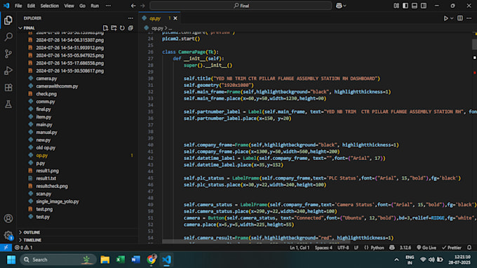 fix or optimize your python code