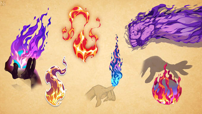 create all the effects in the game