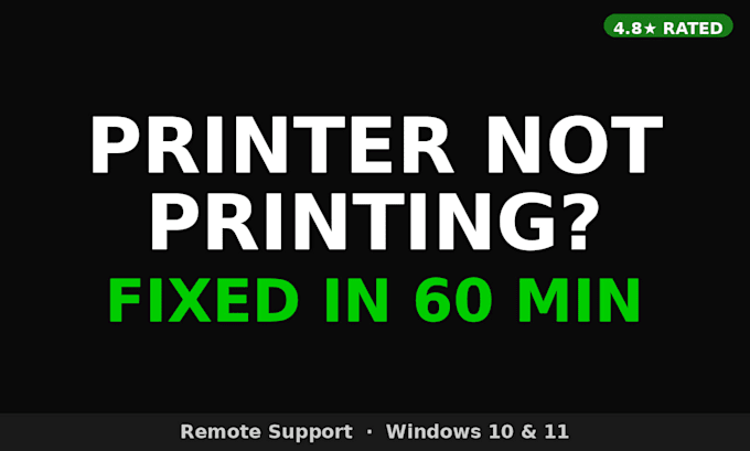 fix printer not printing, offline, or driver errors on windows remotely