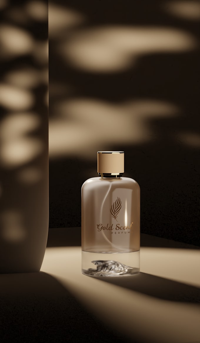 design luxury perfume bottle models and studio renders